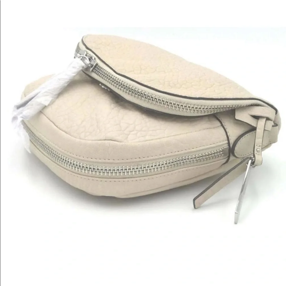 Vince Camuto Leather Crossbody Handbag Bailey Ivory